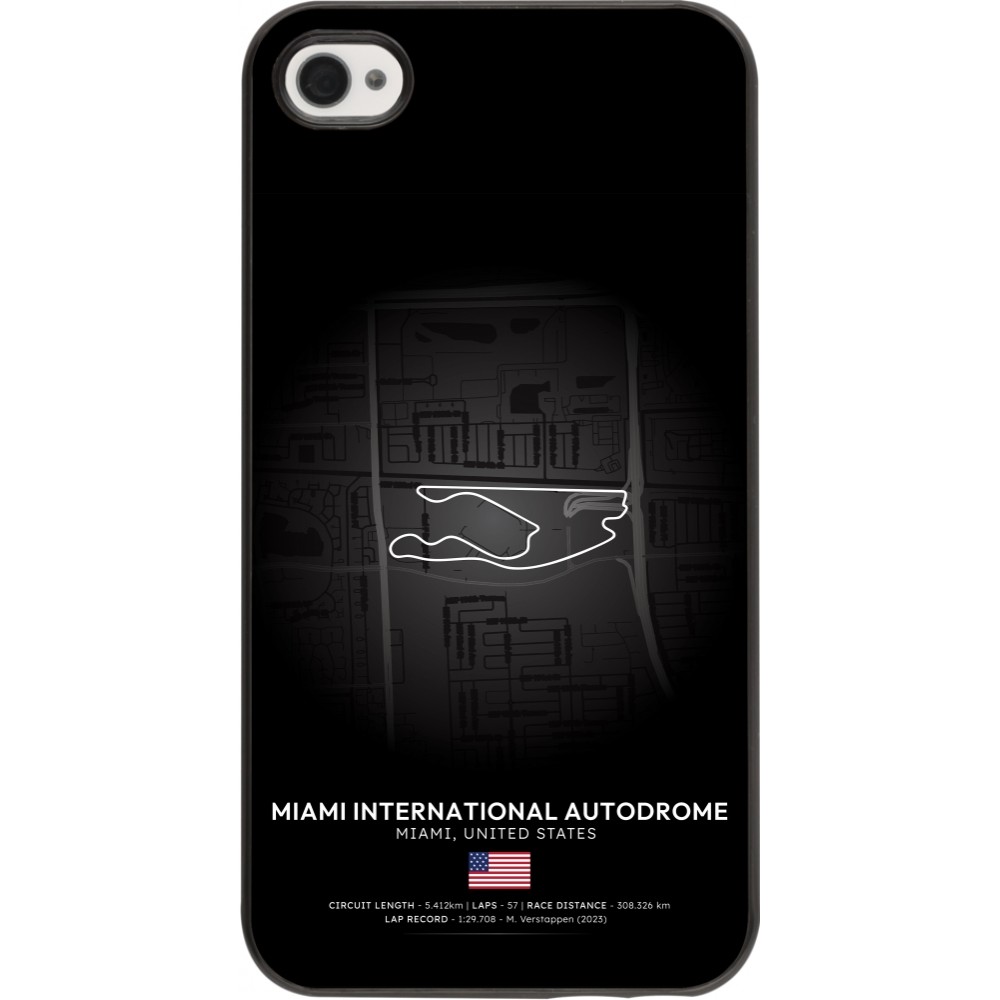 iPhone 4/4s Case Hülle - F1 Track 2025 Miami