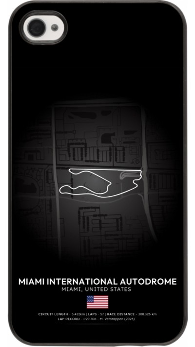 iPhone 4/4s Case Hülle - F1 Track 2025 Miami iPhone 4/4s Case Hülle - F1 Track 2025 Miami