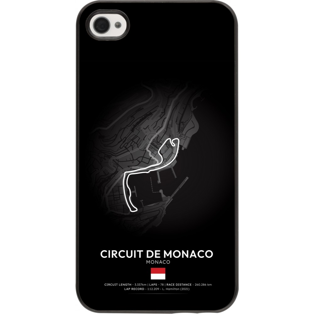 iPhone 4/4s Case Hülle - F1 Track 2025 Monaco