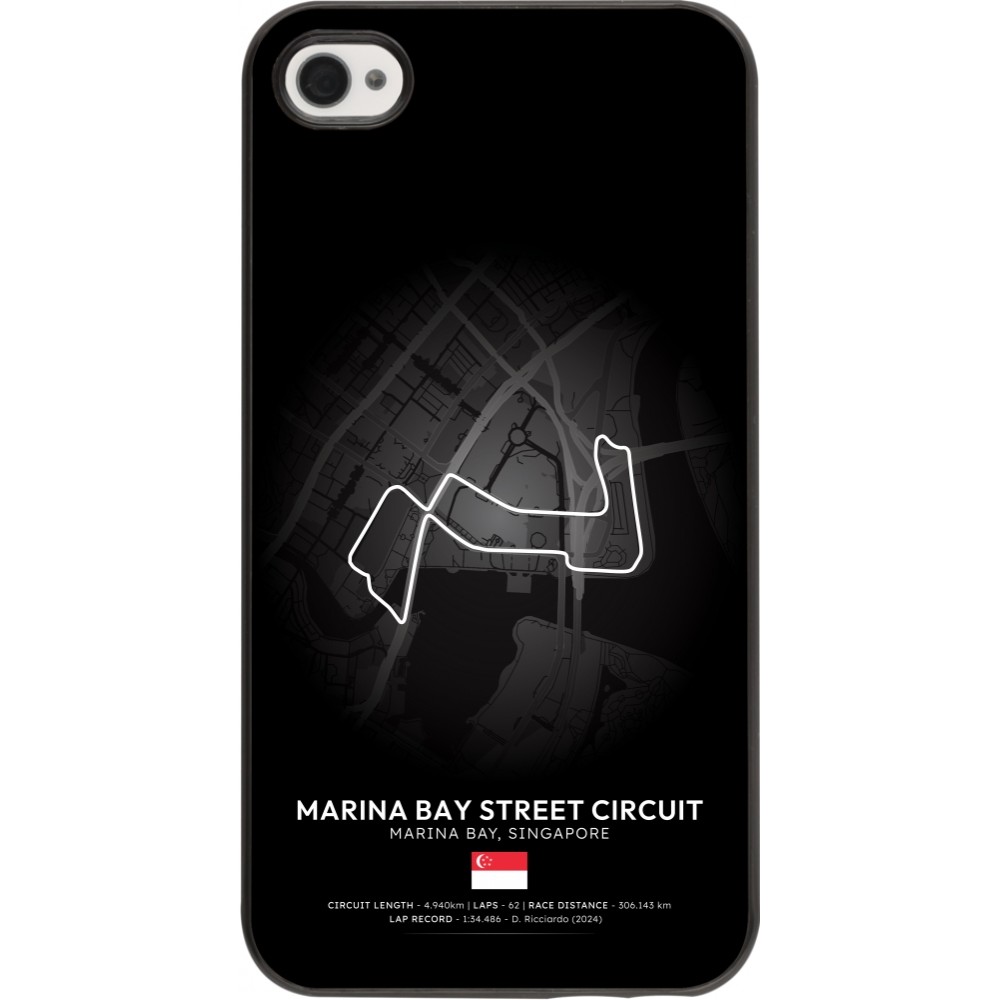 iPhone 4/4s Case Hülle - F1 Track 2025 Singapore