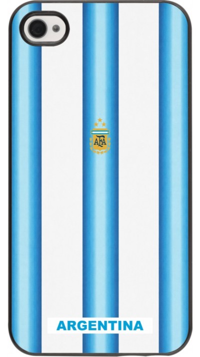 Coque iPhone 4/4s - Maillot de football Argentine 2026 personnalisable