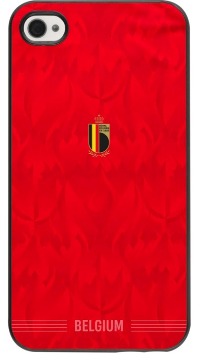 Coque iPhone 4/4s - Maillot de football Belgique 2026 personnalisable