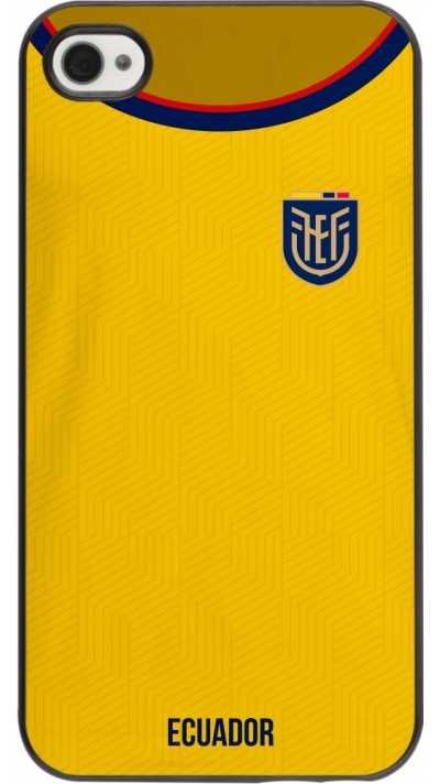 Coque iPhone 4/4s - Maillot de football Equateur 2022 Coque iPhone 4/4s - Maillot de football Equateur 2022