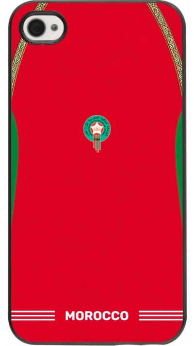 Coque iPhone 4/4s - Maillot de football Maroc 2026 personnalisable
