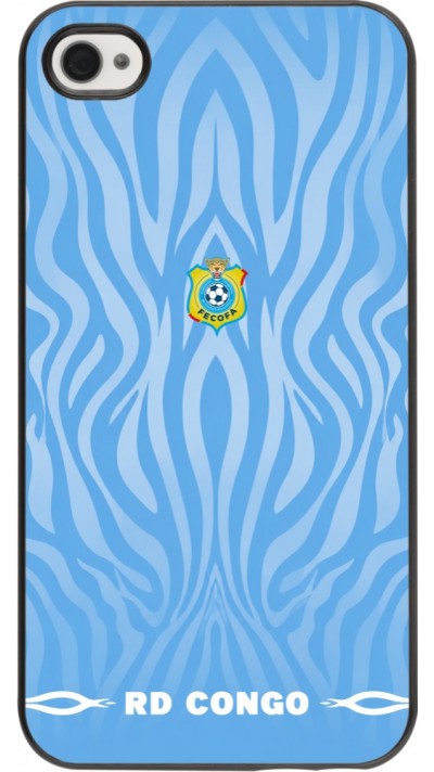 Coque iPhone 4/4s - Maillot de football RD Congo 2026 personnalisable