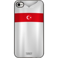 Coque iPhone 4/4s - Maillot de football Turquie personnalisable