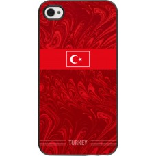 Coque iPhone 4/4s - Maillot de football Turquie 2026 personnalisable