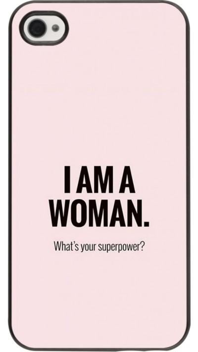 Coque iPhone 4/4s - I am a woman Coque iPhone 4/4s - I am a woman