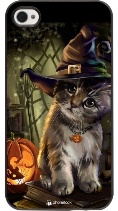 Coque iPhone 4/4s - Halloween 21 Witch cat Coque iPhone 4/4s - Halloween 21 Witch cat