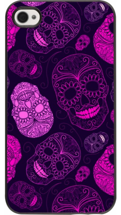 iPhone 4/4s Case Hülle - Halloween 2023 pink skulls iPhone 4/4s Case Hülle - Halloween 2023 pink skulls