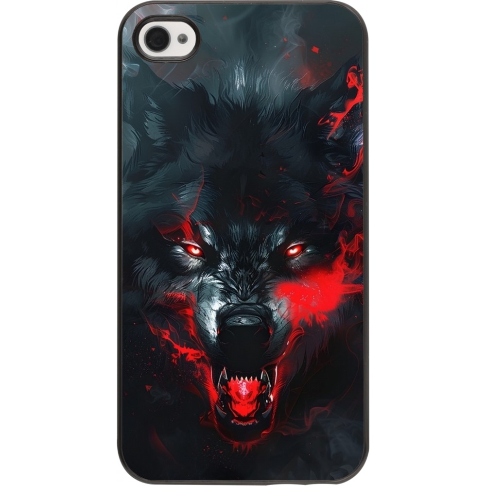 iPhone 4/4s Case Hülle - Halloween 2024 mad werewolf