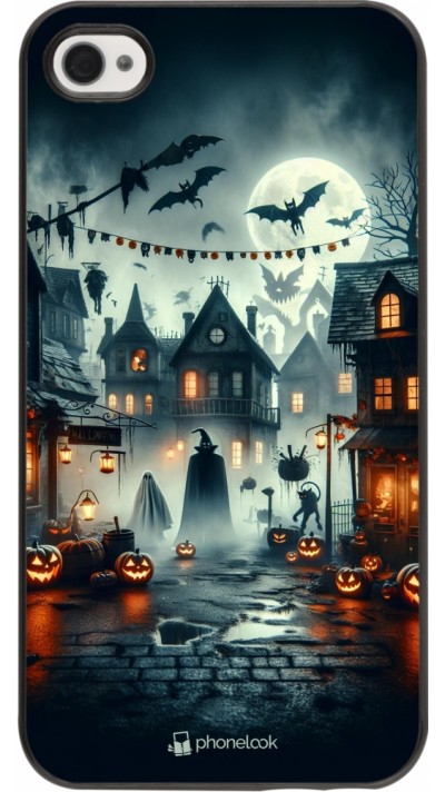Coque iPhone 4/4s - Halloween Spookville Coque iPhone 4/4s - Halloween Spookville