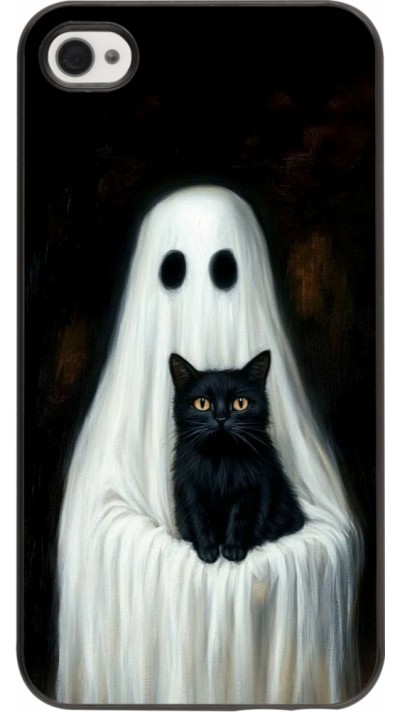 iPhone 4/4s Case Hülle - Halloween 2025 Ghost with black cat iPhone 4/4s Case Hülle - Halloween 2025 Ghost with black cat