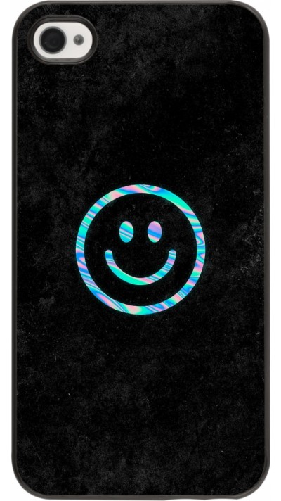 Coque iPhone 4/4s - Happy smiley irisé Coque iPhone 4/4s - Happy smiley irisé