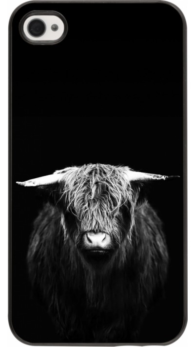 Coque iPhone 4/4s - Highland calf black Coque iPhone 4/4s - Highland calf black