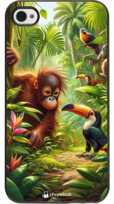 Coque iPhone 4/4s - Jungle Tropicale Tayrona Coque iPhone 4/4s - Jungle Tropicale Tayrona