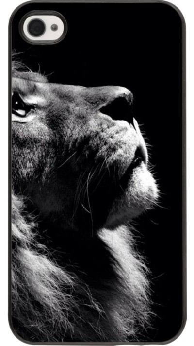 Coque iPhone 4/4s - Lion looking up Coque iPhone 4/4s - Lion looking up
