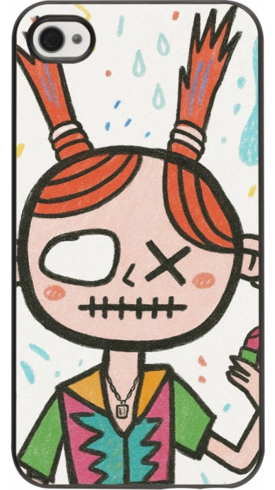 Coque iPhone 4/4s - Little Girl Sketch