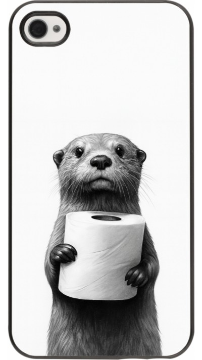 Coque iPhone 4/4s - Loutre papier de toilette