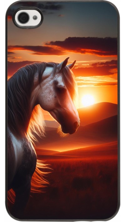 Coque iPhone 4/4s - Majestic Sunset Horse