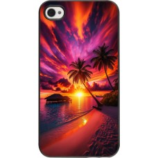 iPhone 4/4s Case Hülle - Malediven Abenddämmerung Glückseligkeit