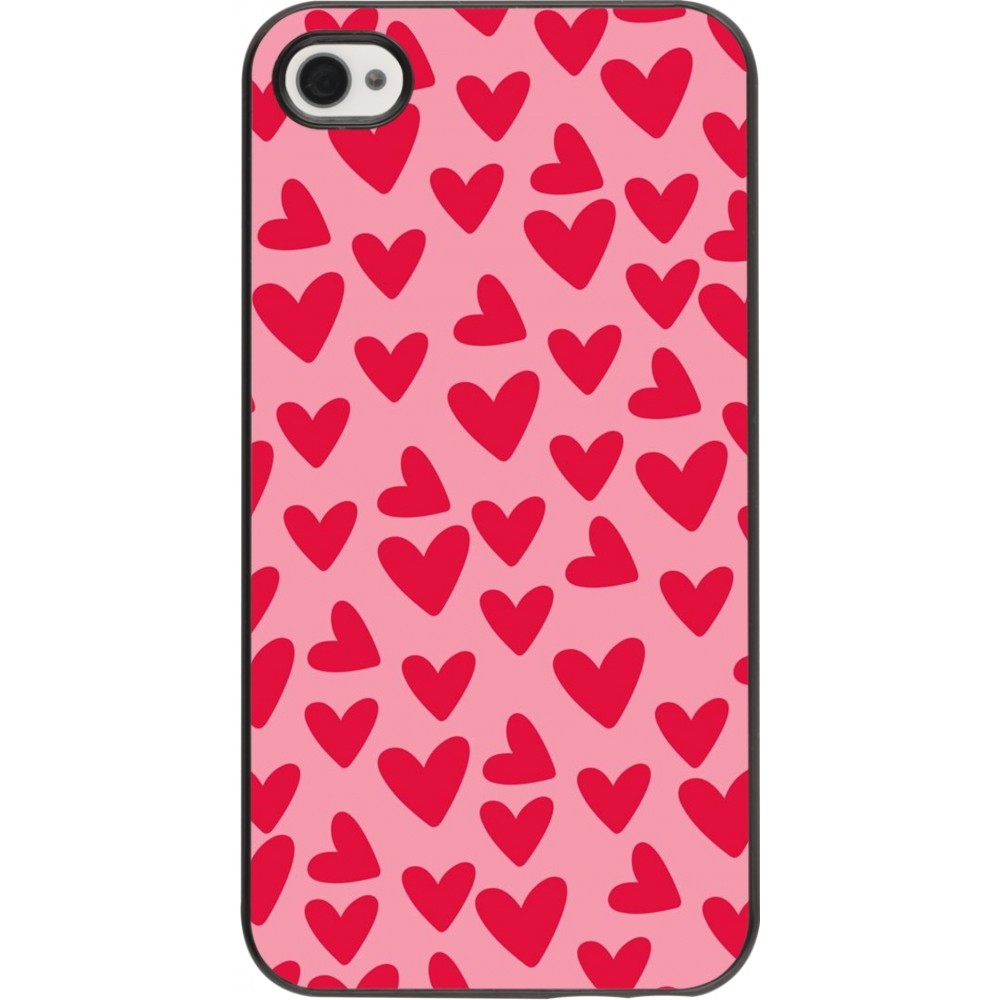 iPhone 4/4s Case Hülle - Mom 2024 kleine Herzen