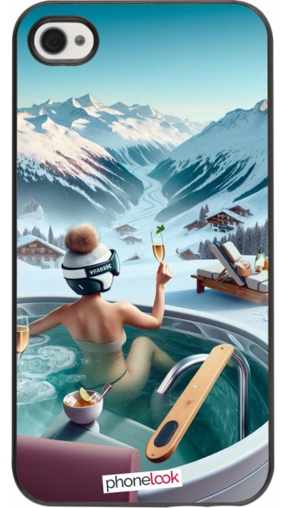 Coque iPhone 4/4s - Montagne Glamour Jacuzzi