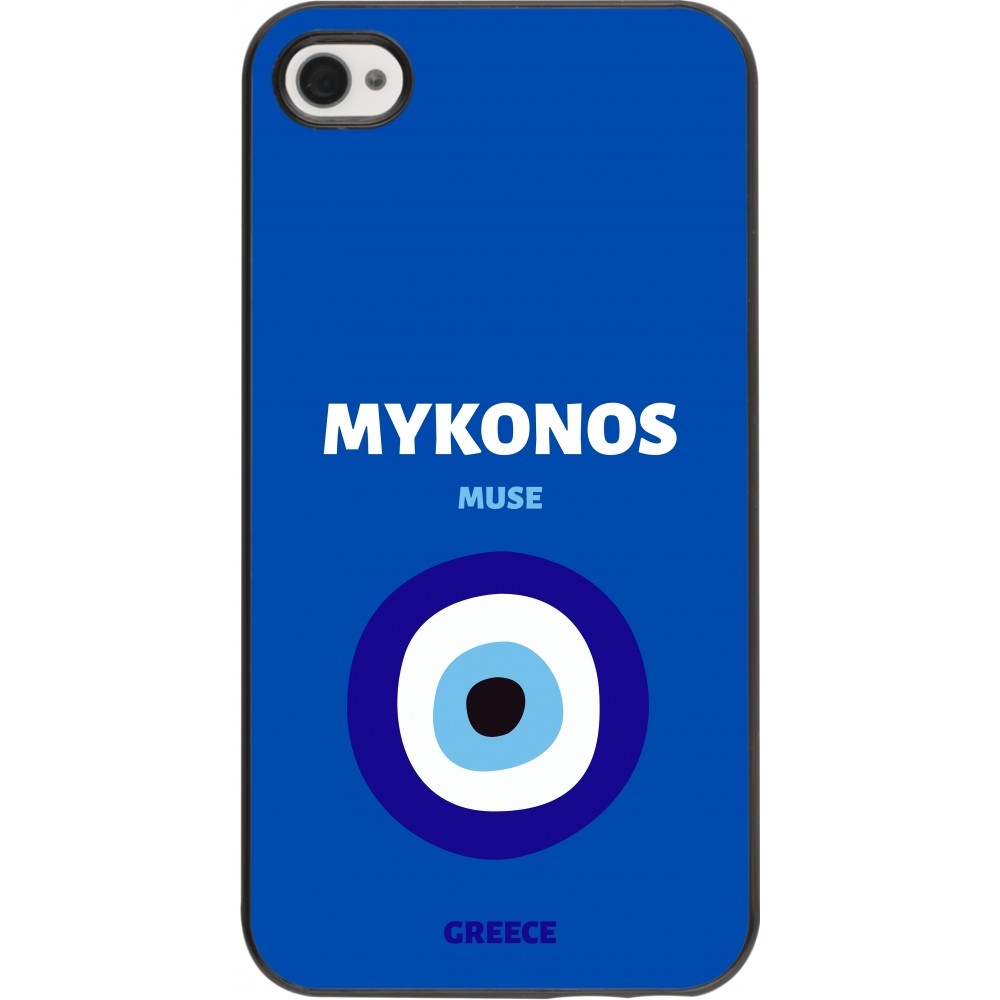Coque iPhone 4/4s - Pop Summer Destination Mykonos