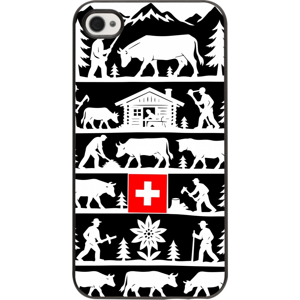 Coque iPhone 4/4s - Poya Suisse 1 noir