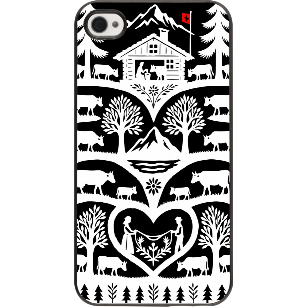Coque iPhone 4/4s - Poya Suisse 2 noir