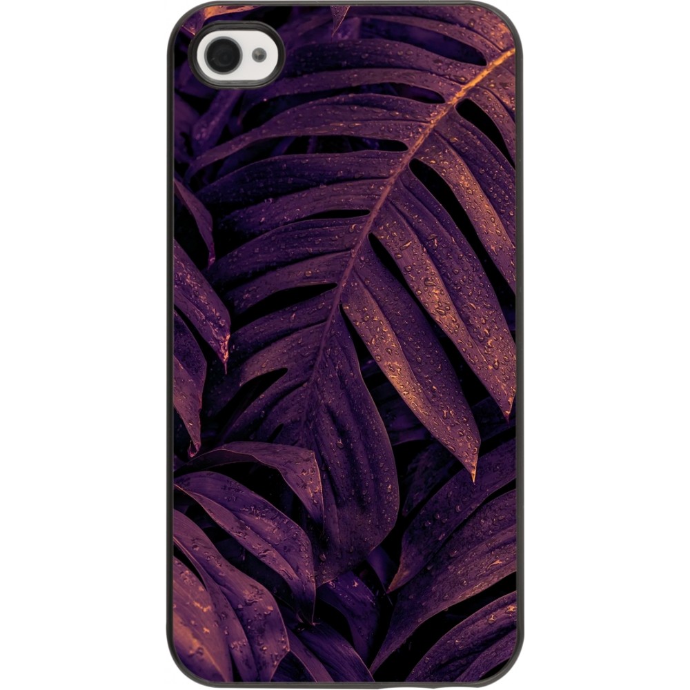Coque iPhone 4/4s - Purple Light Leaves