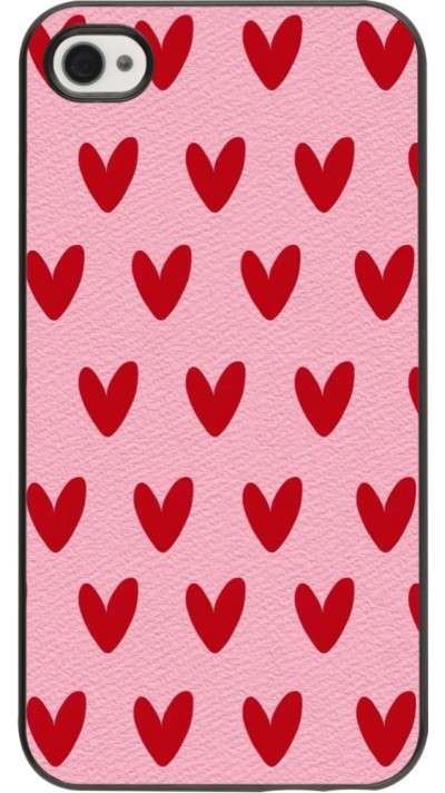 iPhone 4/4s Case Hülle - Saint Valentines Day 26 Pattern heart