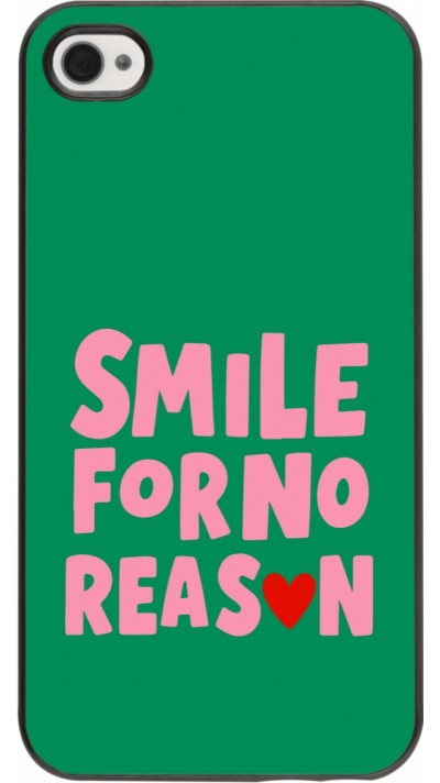 Coque iPhone 4/4s - Smile for no reason 2026