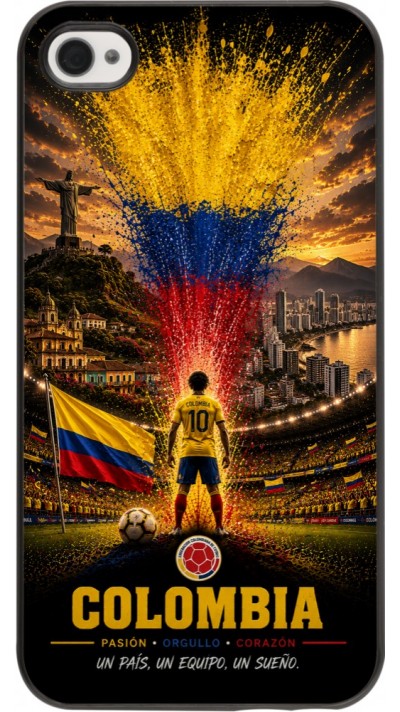 Coque iPhone 4/4s - Football Colombie splash 2026
