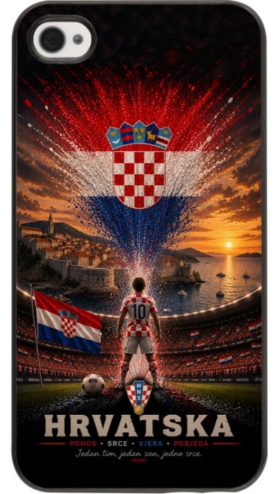 Coque iPhone 4/4s - Football Croatie splash 2026