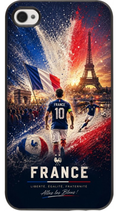 Coque iPhone 4/4s - Football France splash 2026