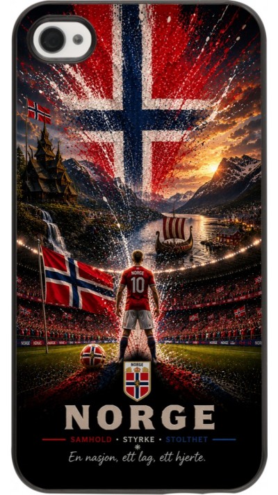 Coque iPhone 4/4s - Football Norvège splash 2026