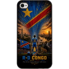 Coque iPhone 4/4s - Football République démocratique du Congo splash 2026