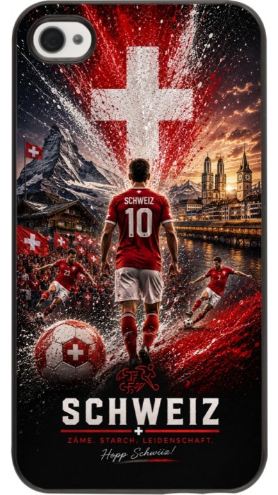 Coque iPhone 4/4s - Football Schweiz splash 2026