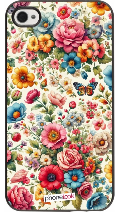Coque iPhone 4/4s - Spring 25 printemps fleuri