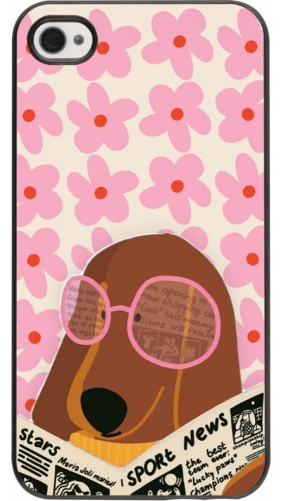 iPhone 4/4s Case Hülle - Dog with newspaper Spring 2026