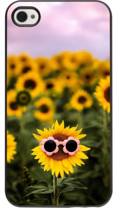 iPhone 4/4s Case Hülle - Sunflower with glasses Spring 2026