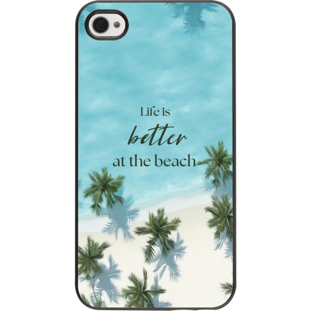 Coque iPhone 4/4s - Summer 2025 Life is better at the beach