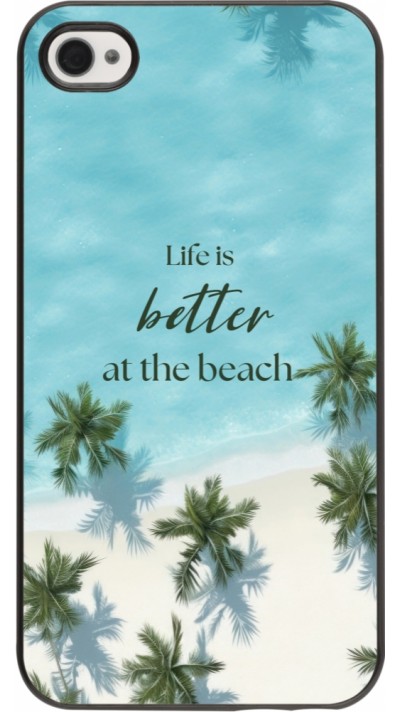 Coque iPhone 4/4s - Summer 2025 Life is better at the beach
