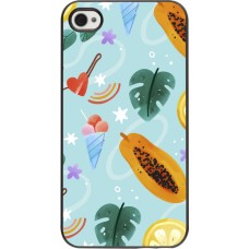 Coque iPhone 4/4s - Summer 2025 Pattern papaya