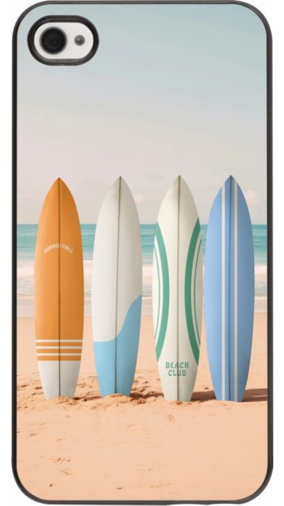 Coque iPhone 4/4s - Summer surfboard 2025