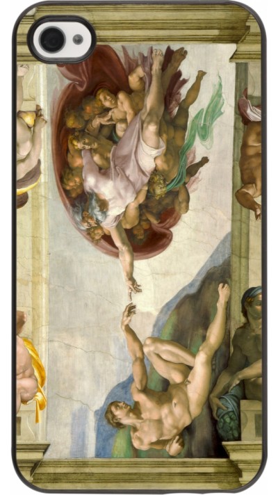Coque iPhone 4/4s - Tableau art - La Création d’Adam - Michel-Ange