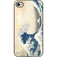 Coque iPhone 4/4s - Tableau art - La Grande Vague de Kanagawa - Hokusai