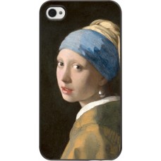 Coque iPhone 4/4s - Tableau art - La Jeune fille à la perle - Johannes Vermeer