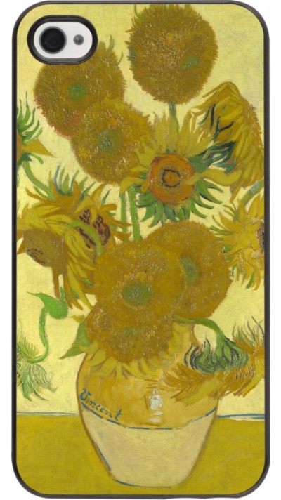 Coque iPhone 4/4s - Tableau art - Les Tournesols - Van Gogh